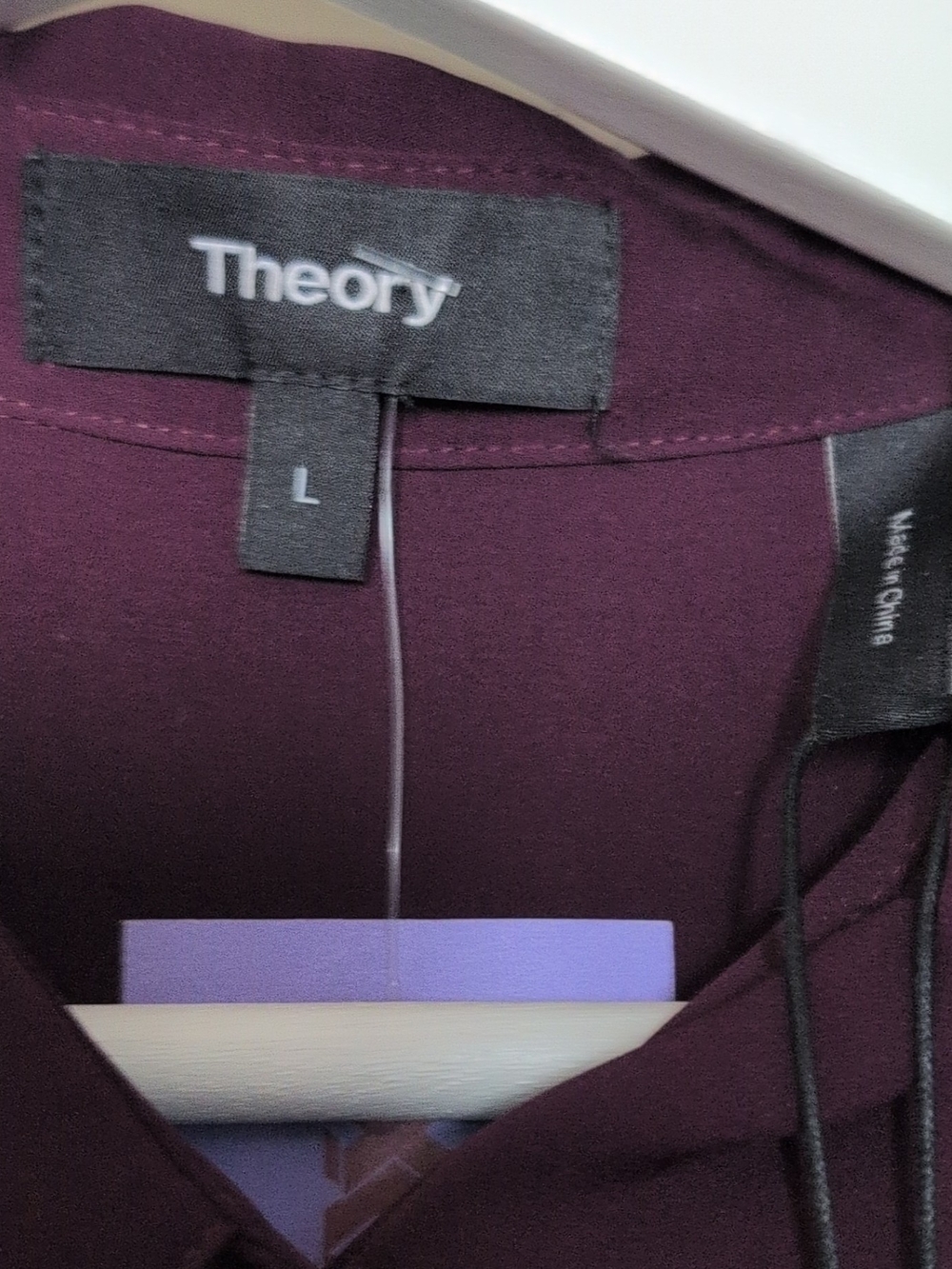 Theory Plum Blouse